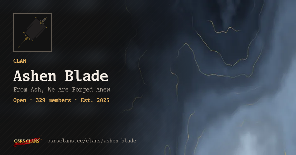 Ashen Blade - From Ash, We Are Forged Anew
