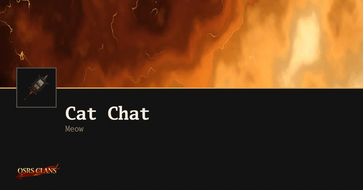Cat Chat - Meow