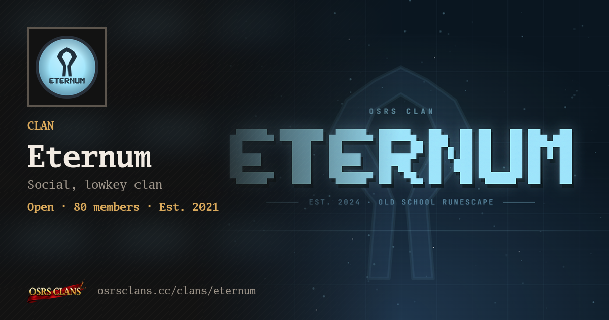 Eternum - Social, lowkey clan