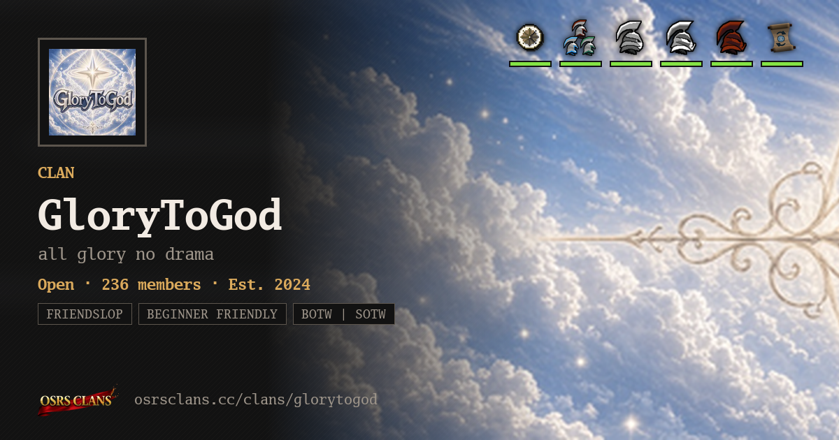 GloryToGod - all glory no drama