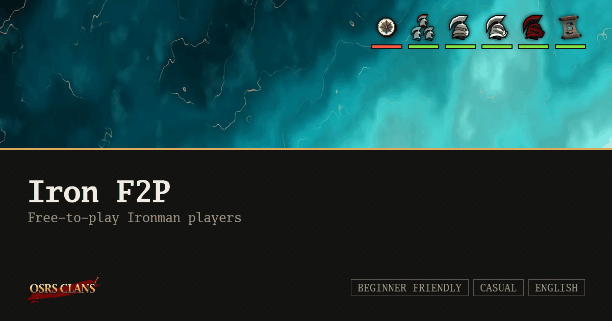 Iron F2P - Free-to-play Ironman players