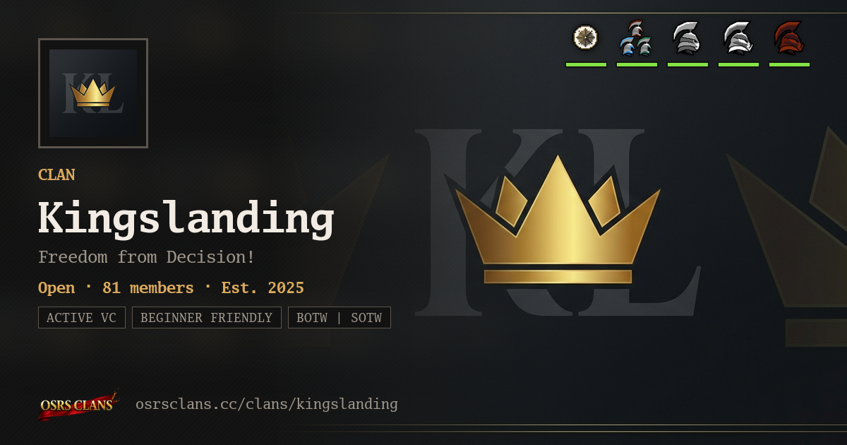 Kingslanding - Freedom from Decision!