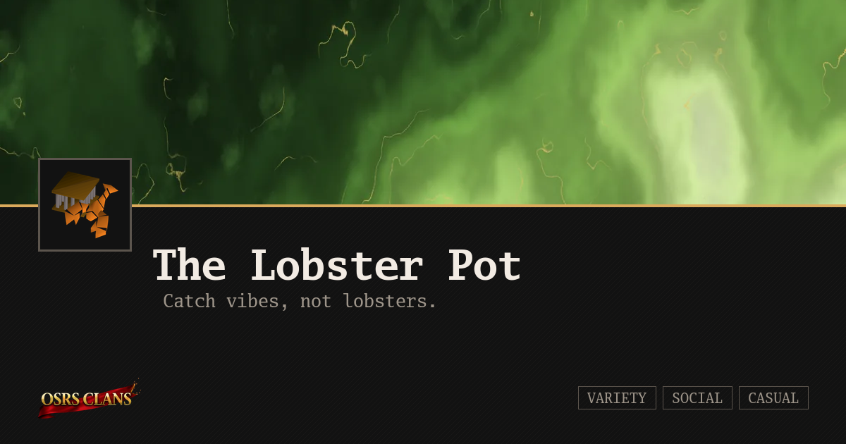 The Lobster Pot - Catch vibes, not lobsters.