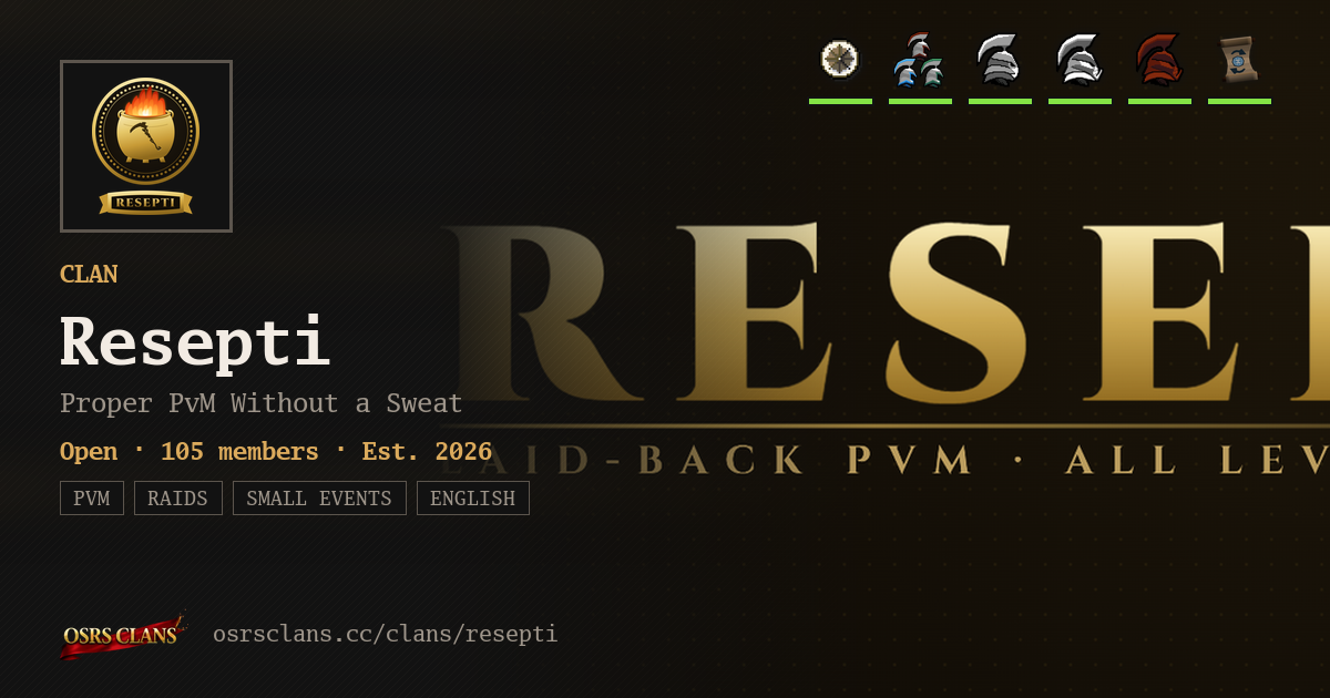 Resepti - Proper PvM Without a Sweat