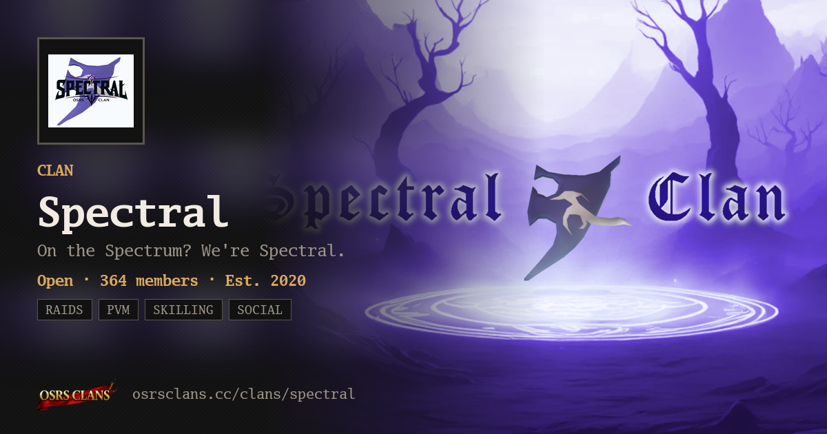Spectral - On the Spectrum? We're Spectral.