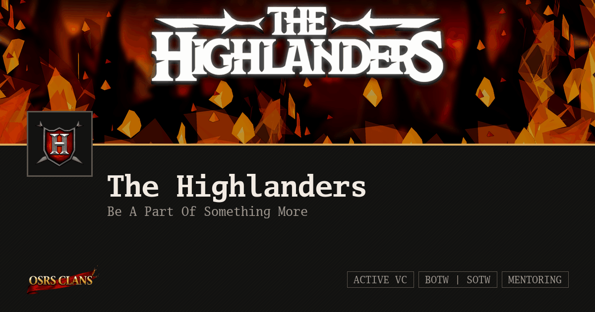 The Highlanders - Be A Part Of Something More