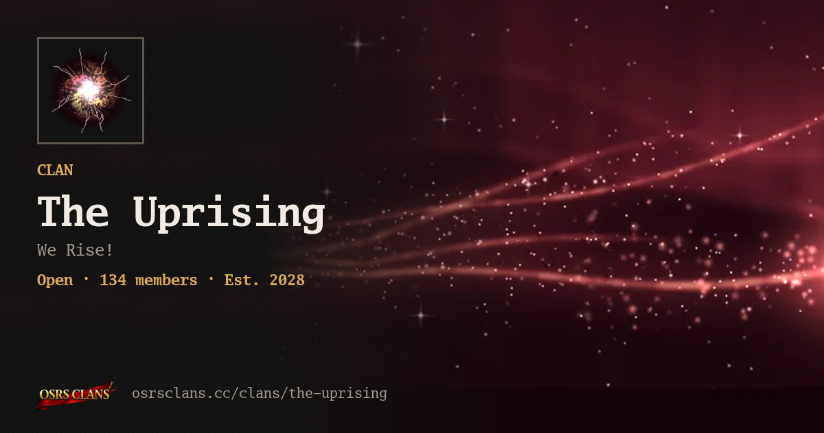 The Uprising - We Rise!