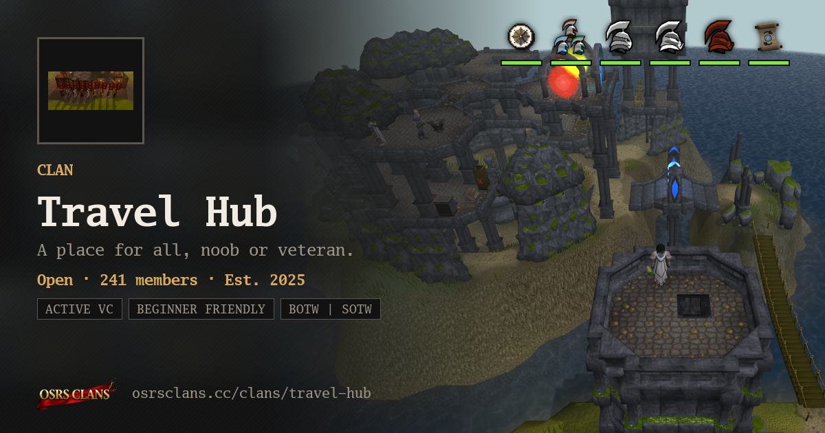 Travel Hub - A place for all, noob or veteran.